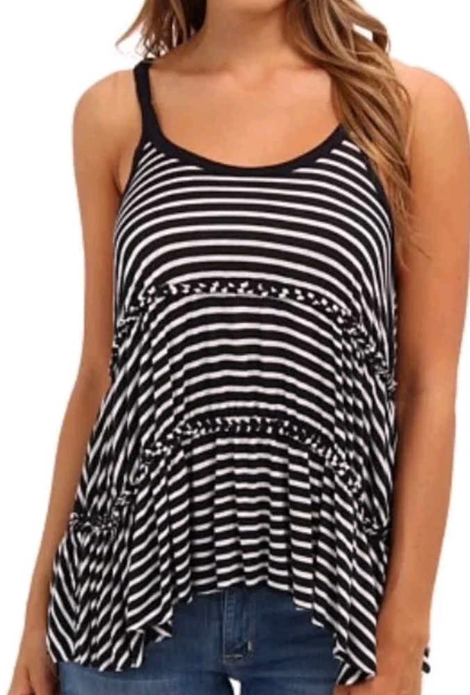 We The Free Striped Flowy Tank Top